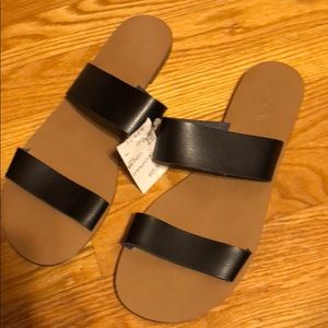 Never worn J crew slider sandals